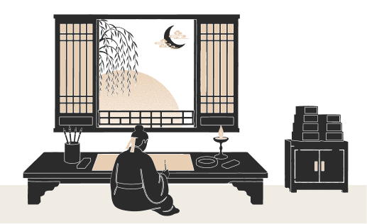 诗人的内心插画